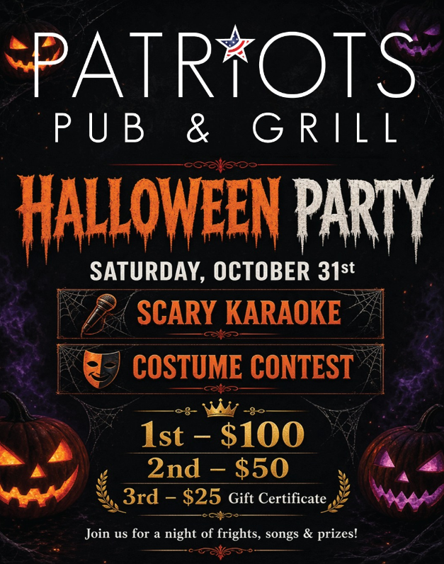 Halloween Party - Patriot's Pub & Grill