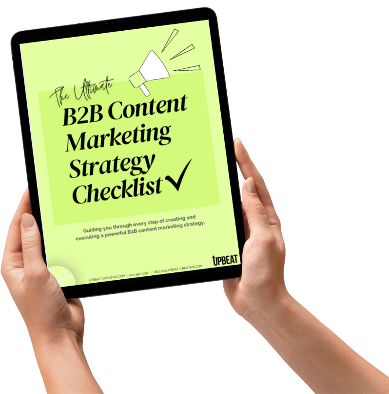 b2b content marketing strategy checklist