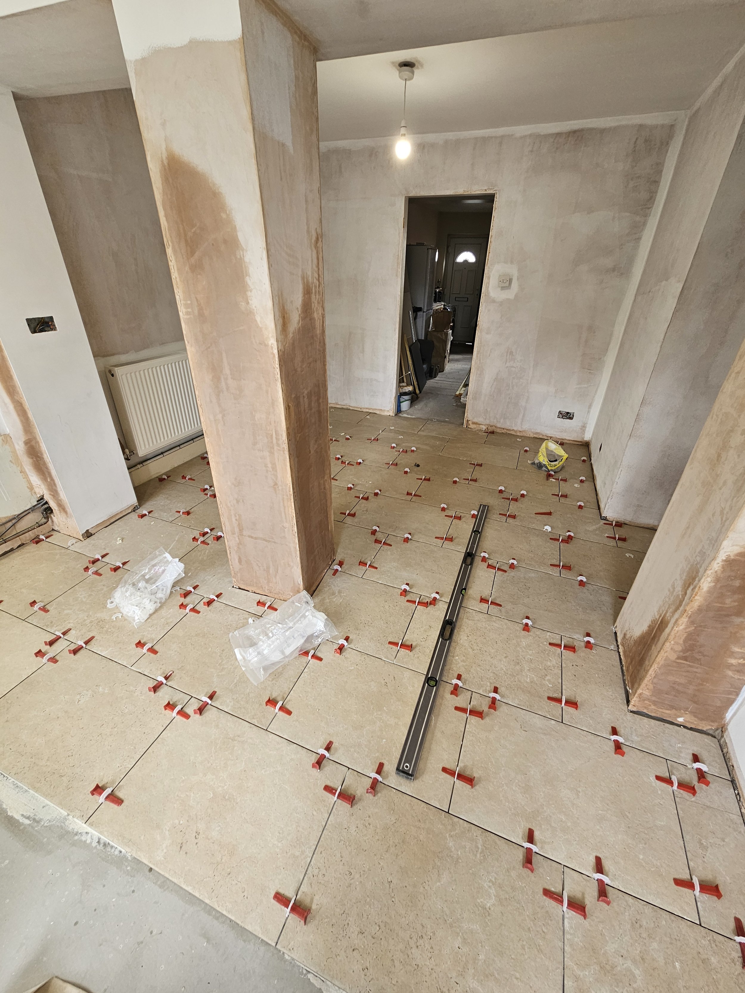 Tiling in progress
