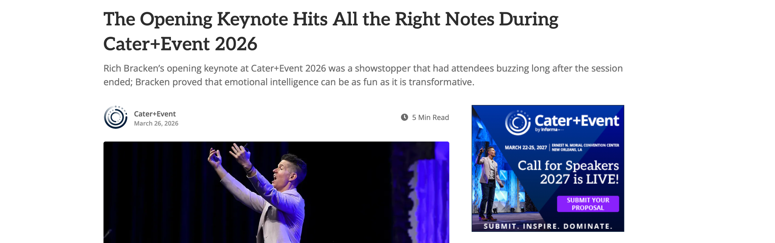 When a Testimonial Arrives as a Full-Blown Article