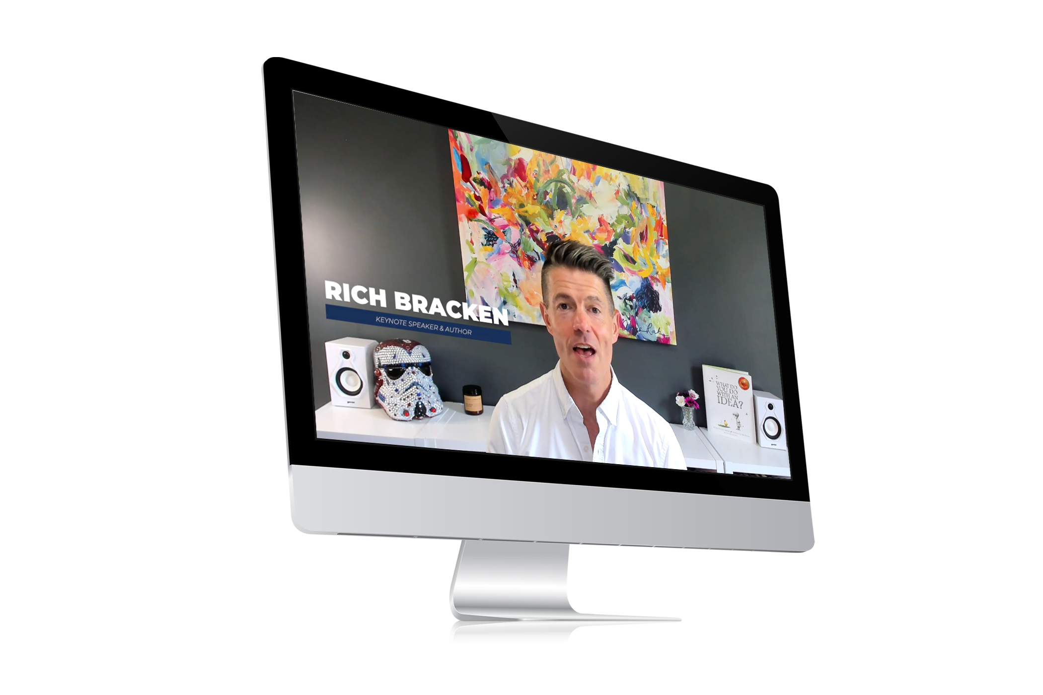 Personal Message from Rich Bracken Computer Mockup