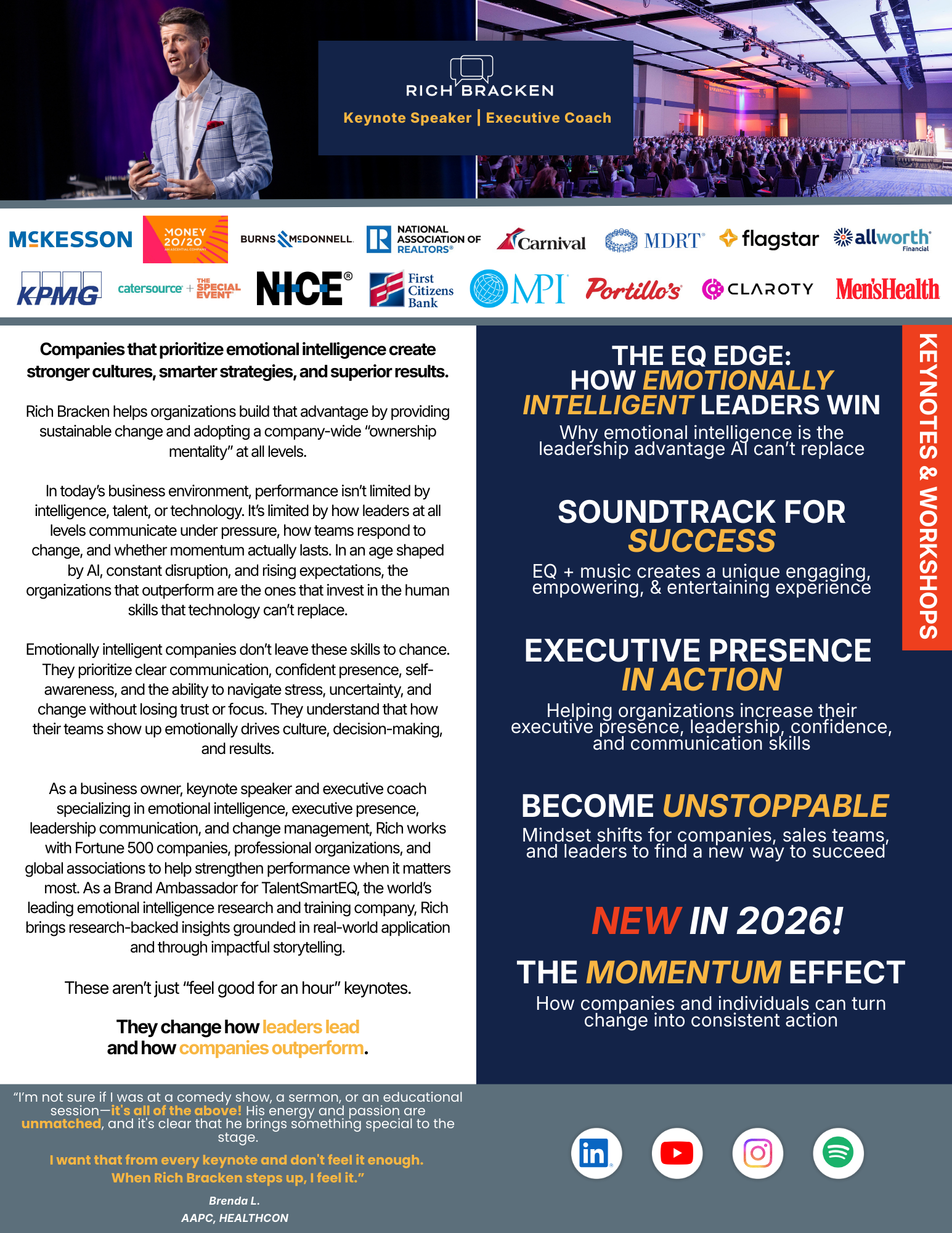 Speaker One Sheet for Rich Bracken