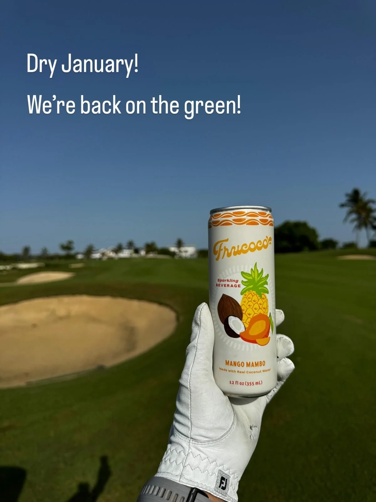 We&rsquo;re back. ⛳️ 2026 swings healthier.
Dry January, but make it refreshing with @drinkfrucoco 🌴  #DryJanuary #drinkfrucoco #GolfLifestyle #HealthySips #2026Reset