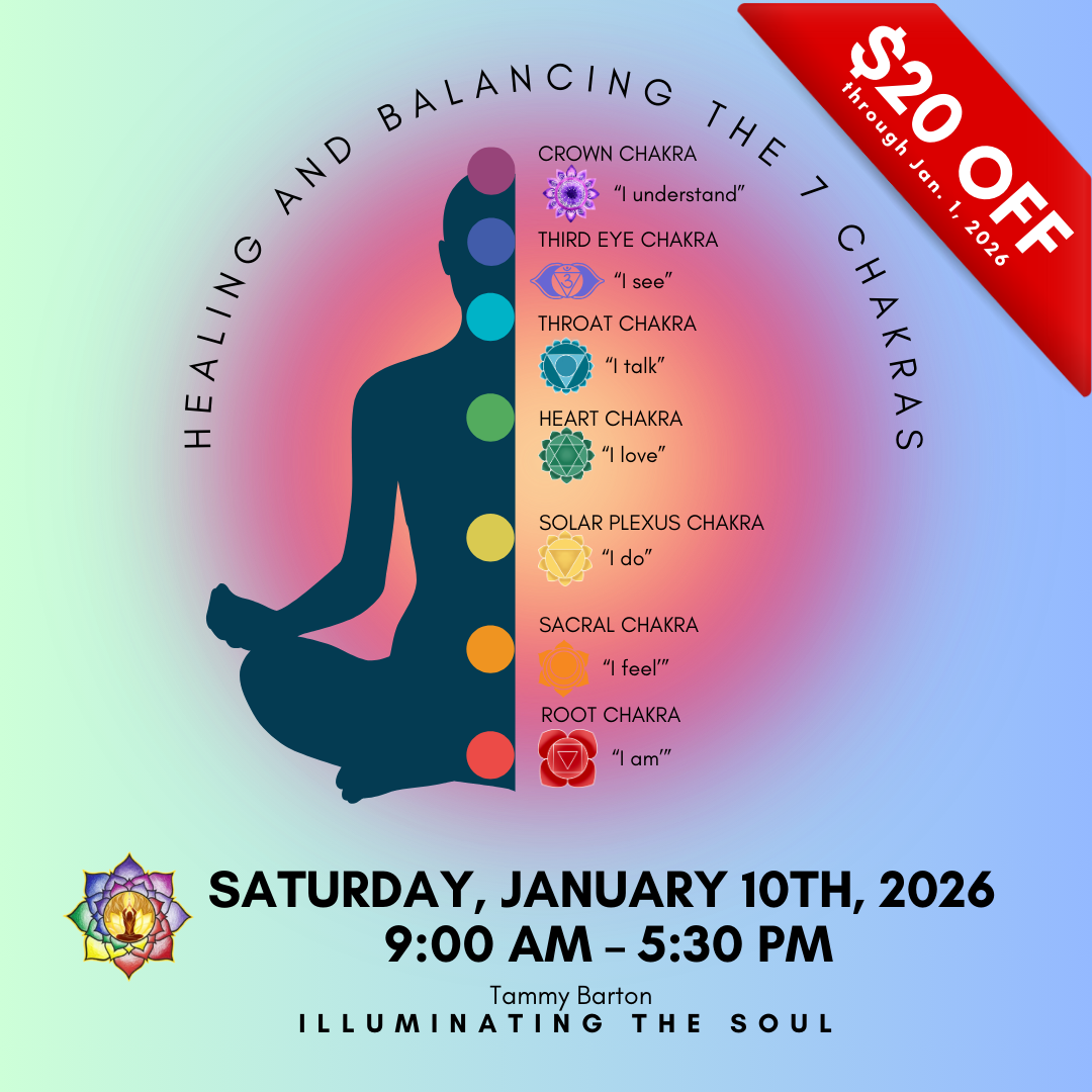 Healing & Balancing the Seven Chakras Workshop:  A Day of Energy Alignment, Self-Care, and Healing Practices