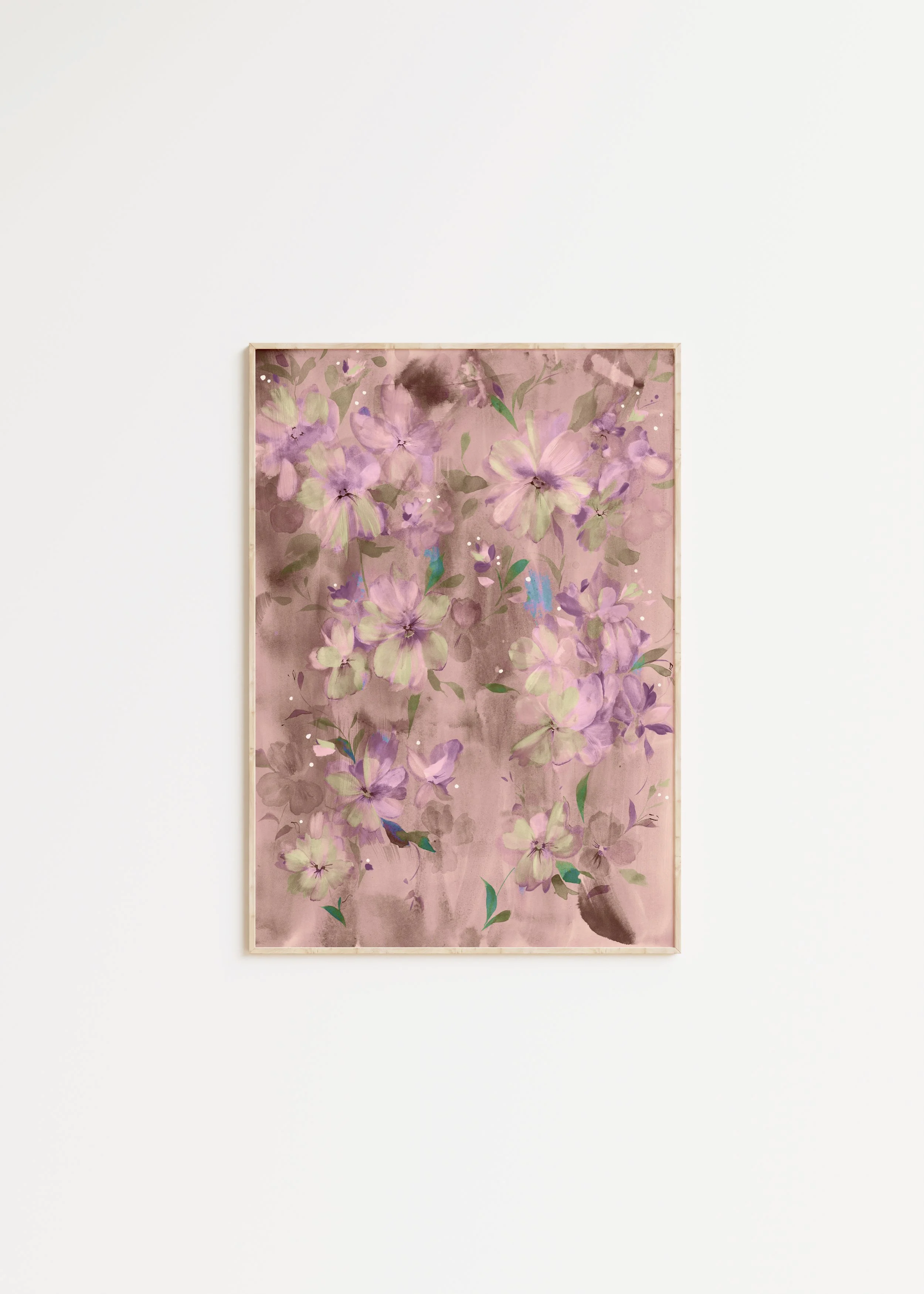 Midnight Pansies - Blush