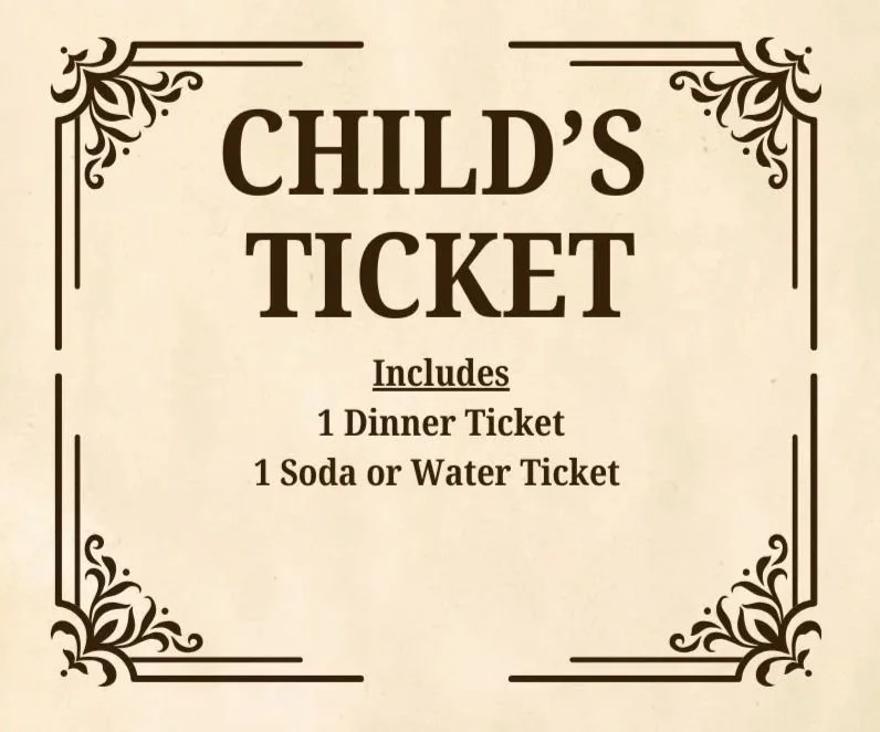 Child Dinner Dance Ticket