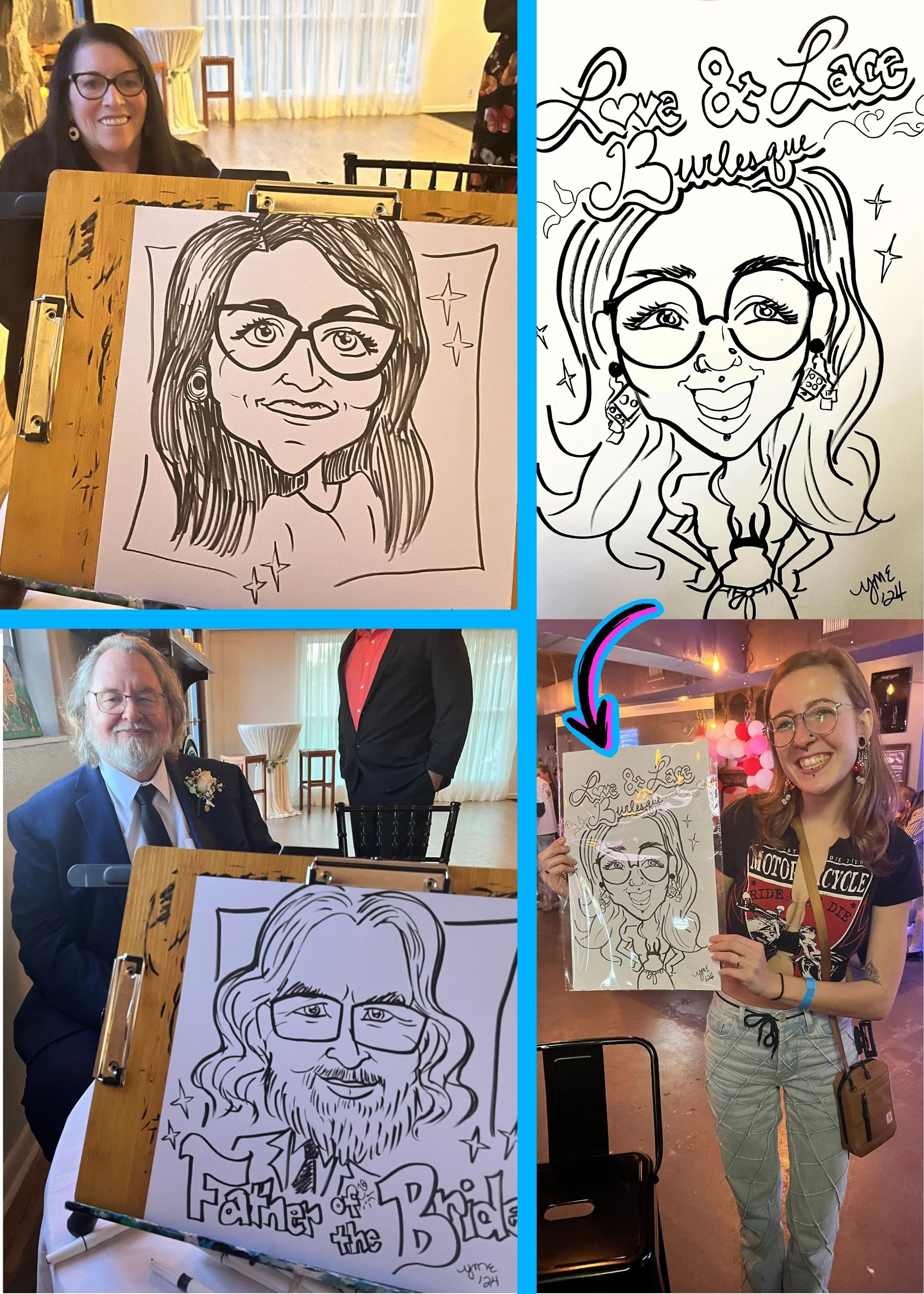 Accurate fun Caricatures by YME Artwork