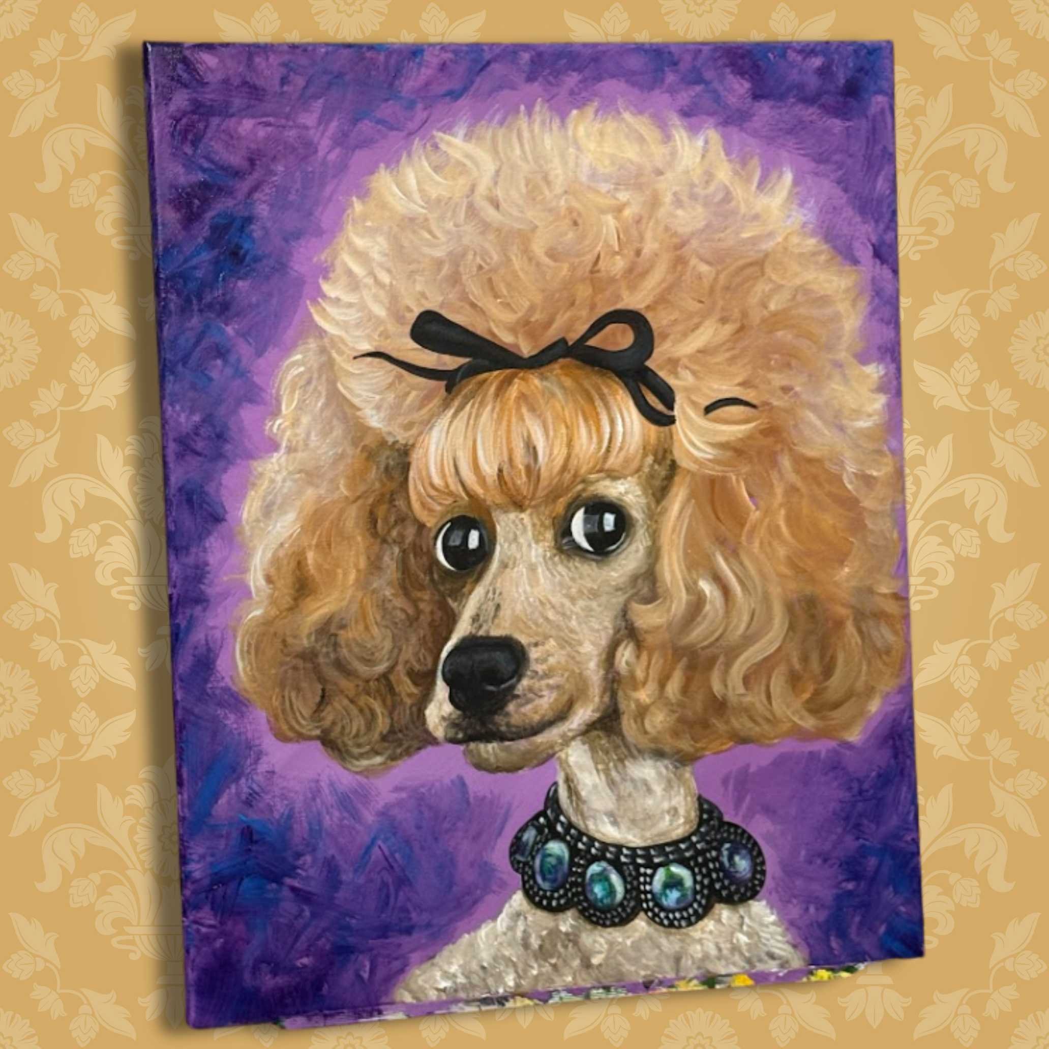 Dog portrait poodle by YME Artwork.jpg