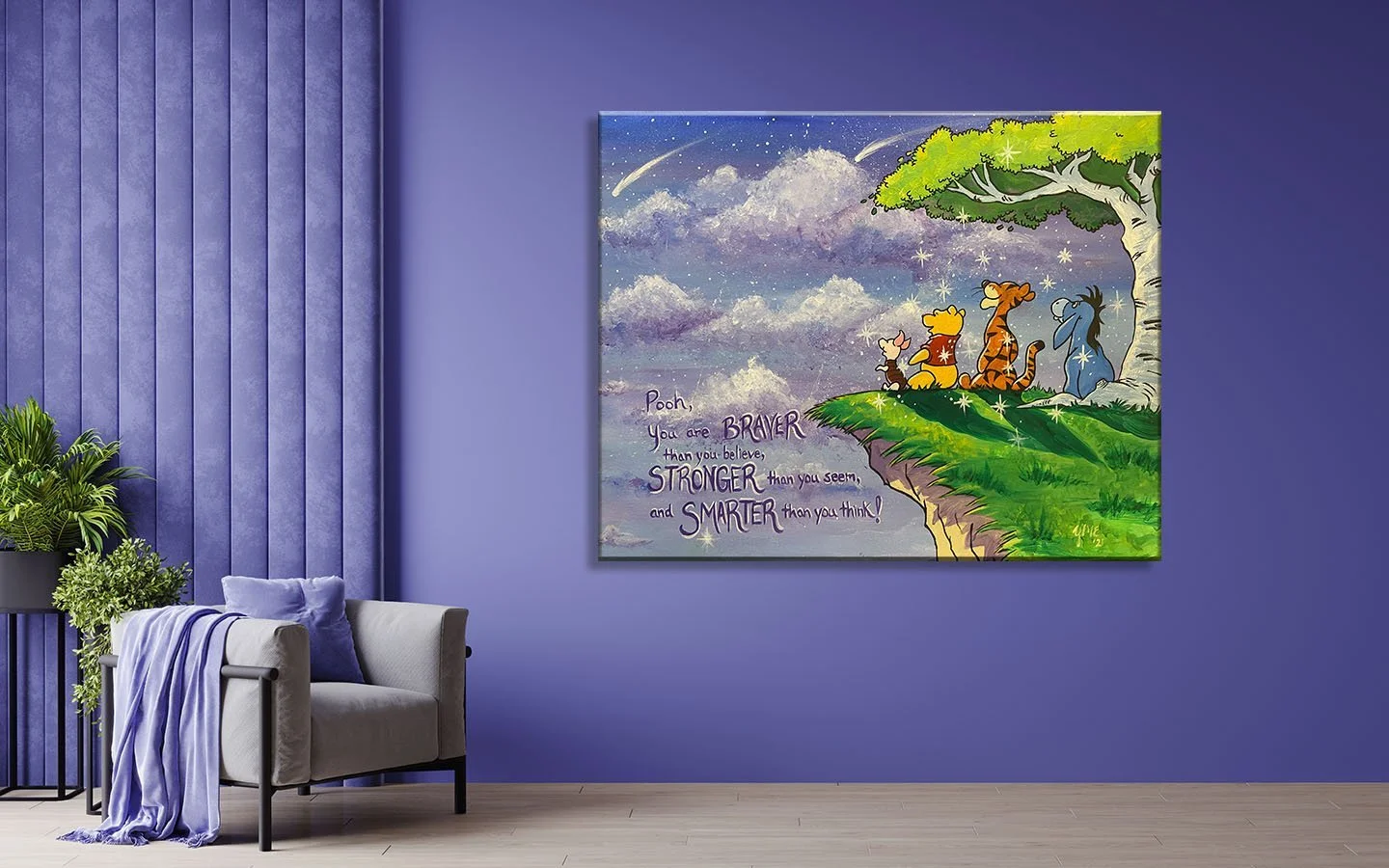 Winnie the Pooh painting by YME Artwork, sold in Connecticut