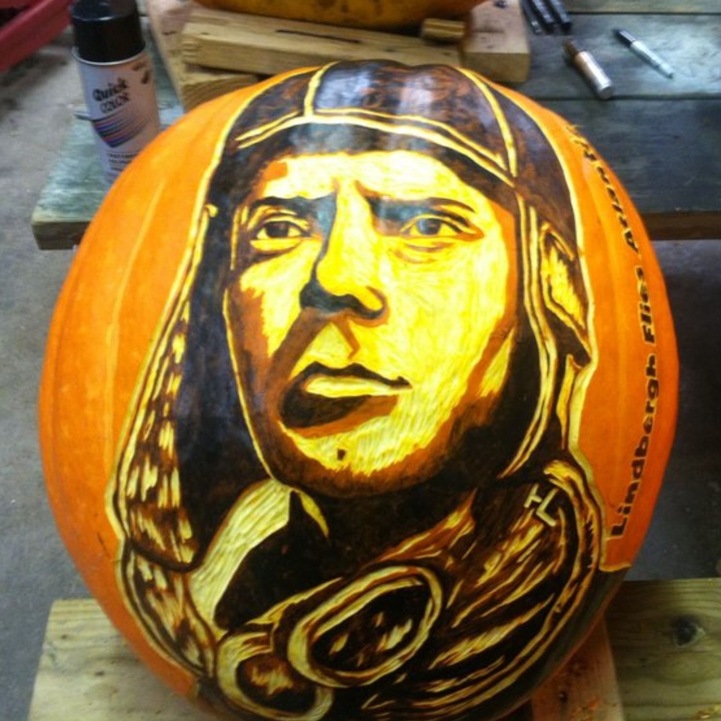 Lindbergh Pilot Pumpkin Jackolantern YME.jpg