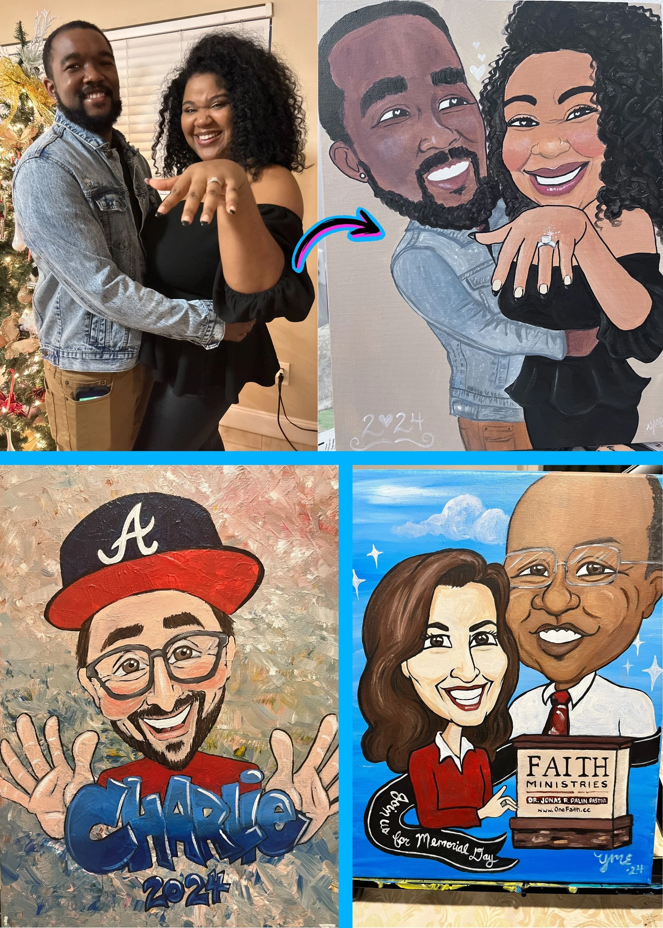 Special caricatures by YME Artwork