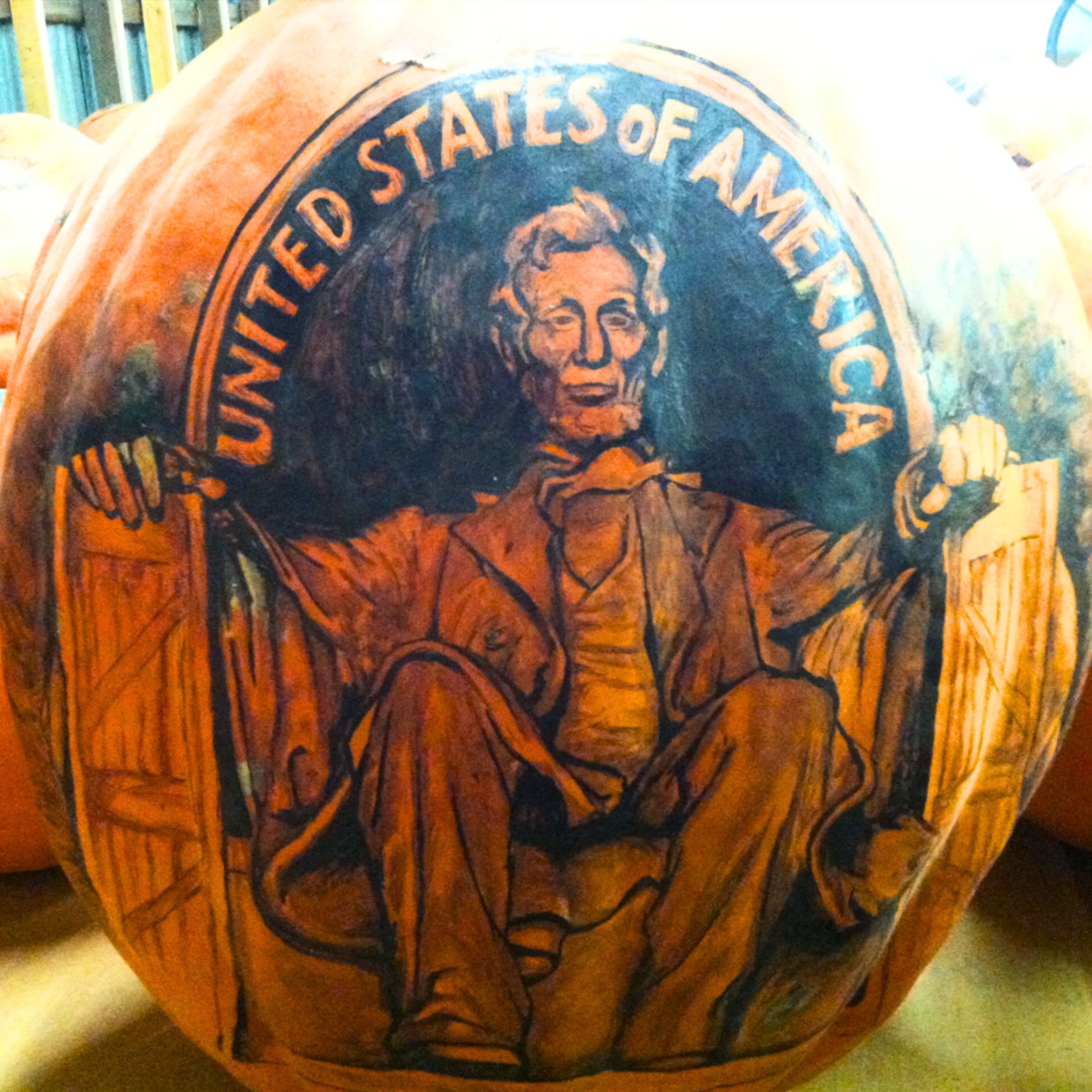Penny pumpkin art Lincoln by YME.jpg