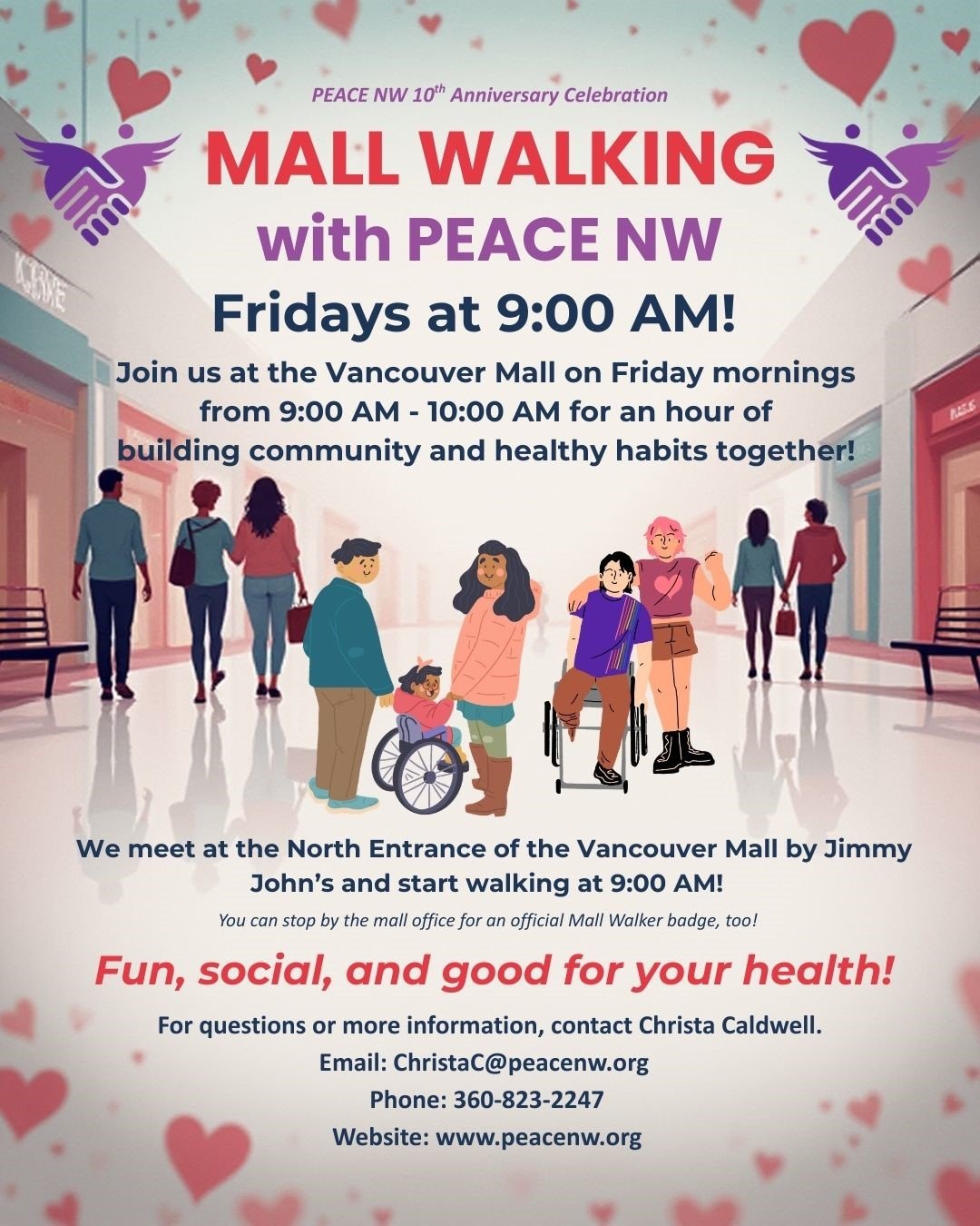 Mall Walking with PEACE NW 