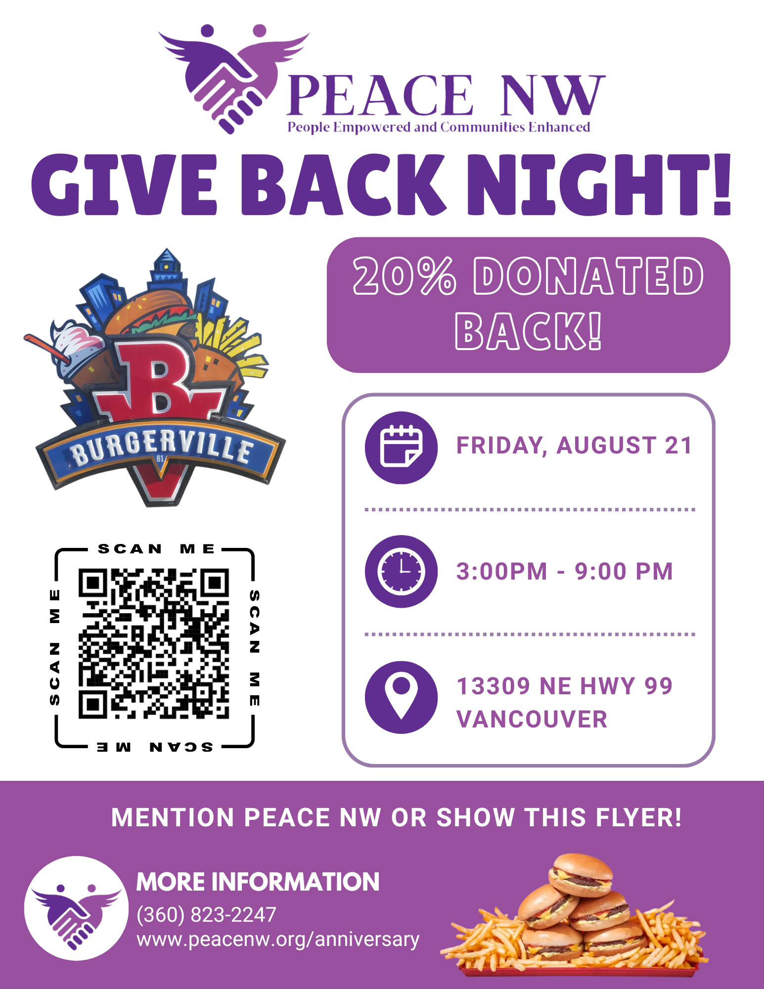Burgerville Give Back Night 