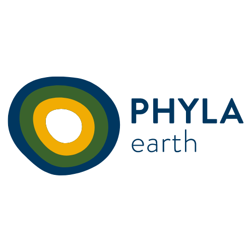 PHYLA earth logo with a circular design in yellow, green, and blue, and the company name beside it.