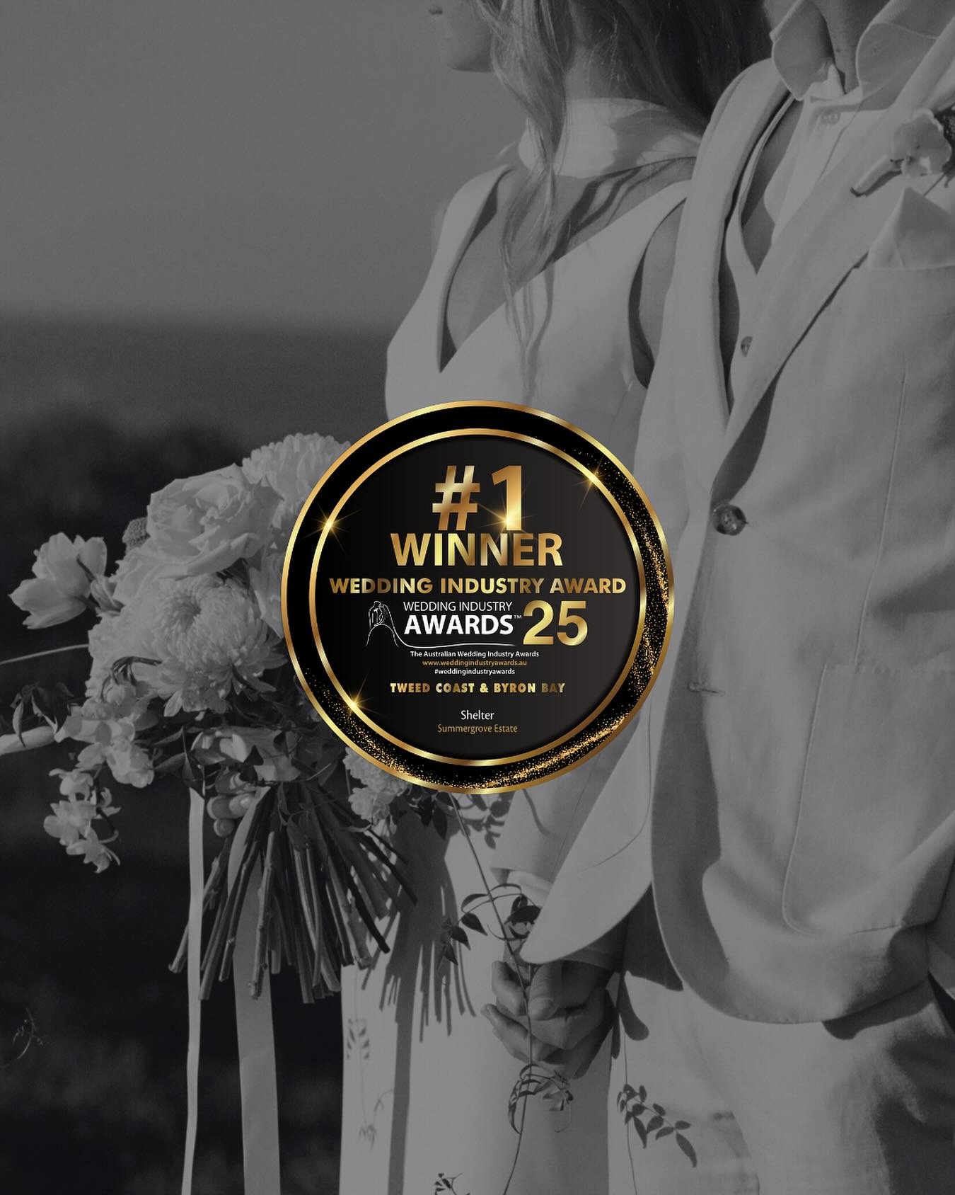 Honoured to be named the #1 Winner for our category at the 2025 Wedding Industry Awards @weddingindustryawardsaustralia&nbsp; ~ Tweed Coast &amp; Byron Bay.

Thank you to every couple who chose to celebrate with us. 

Here&rsquo;s to more beautiful m