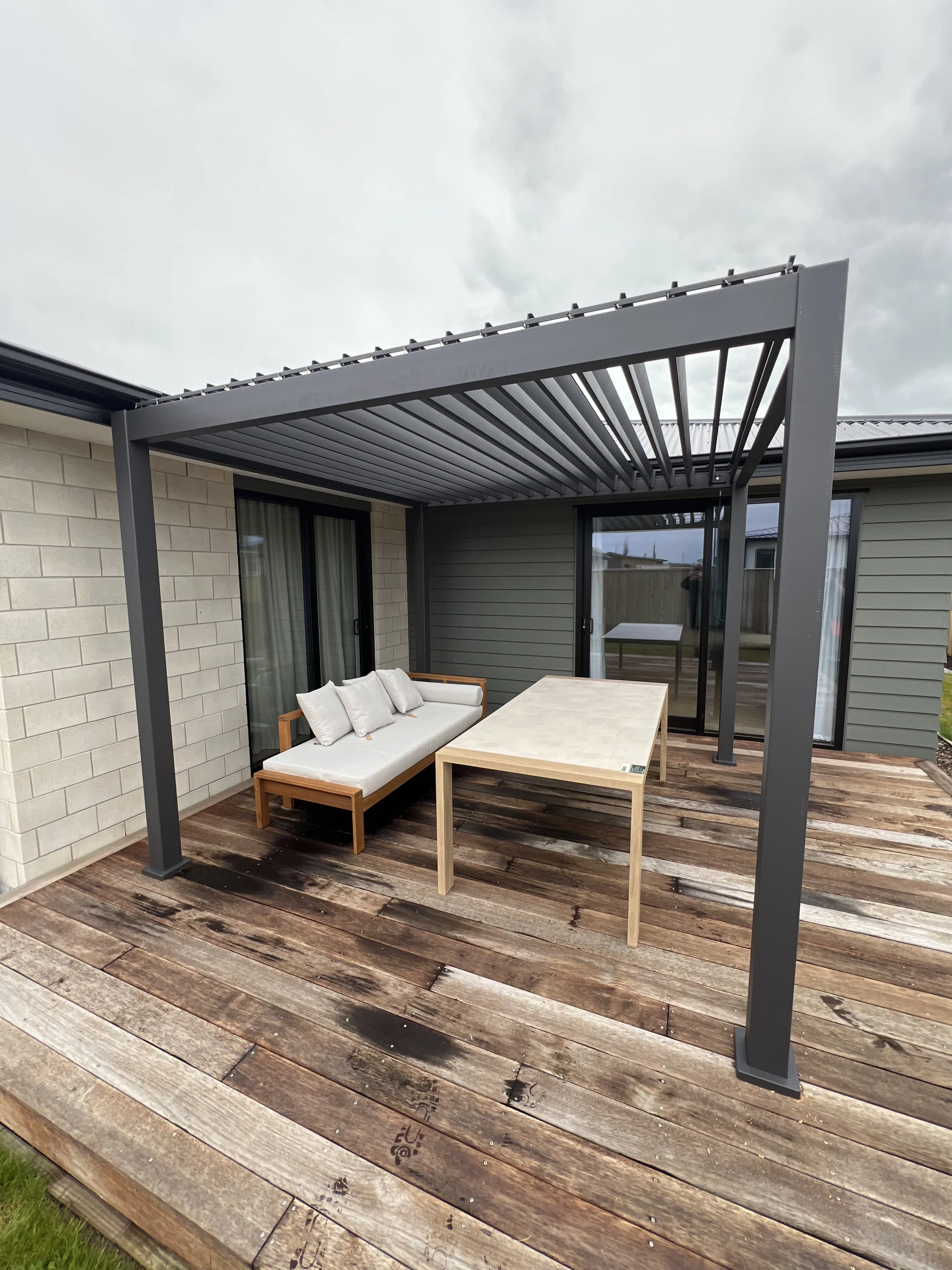 Louvre Pergola from Bunnings