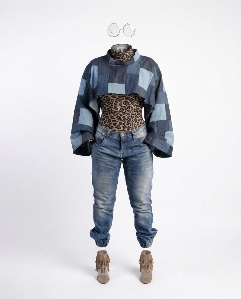 Patched Up Bolero Jacket
