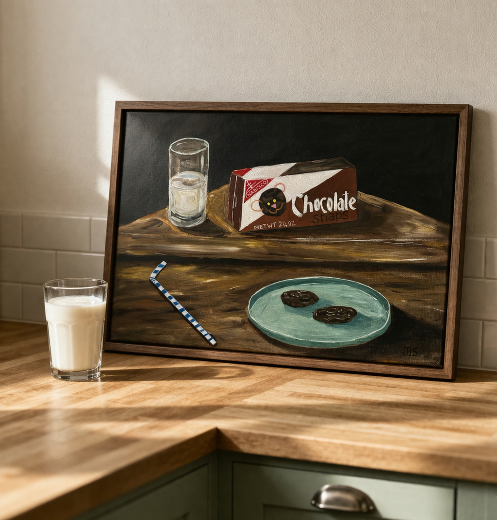 Chocolate Snaps and Milk