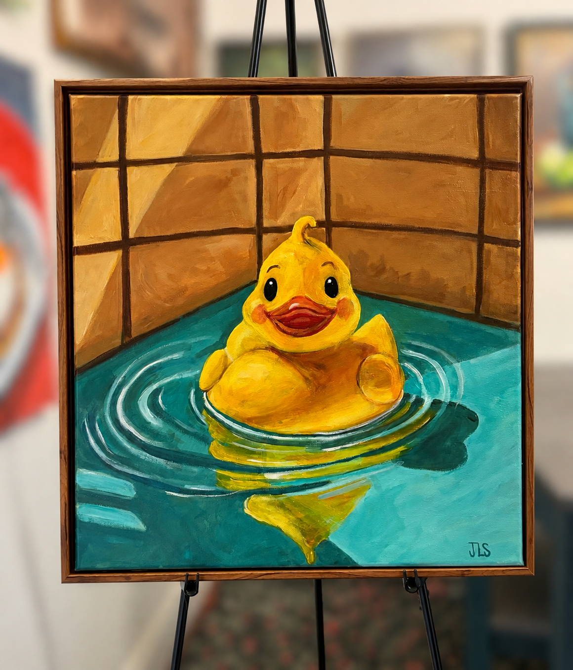 Rubber Duck Reflections 20 x 20”