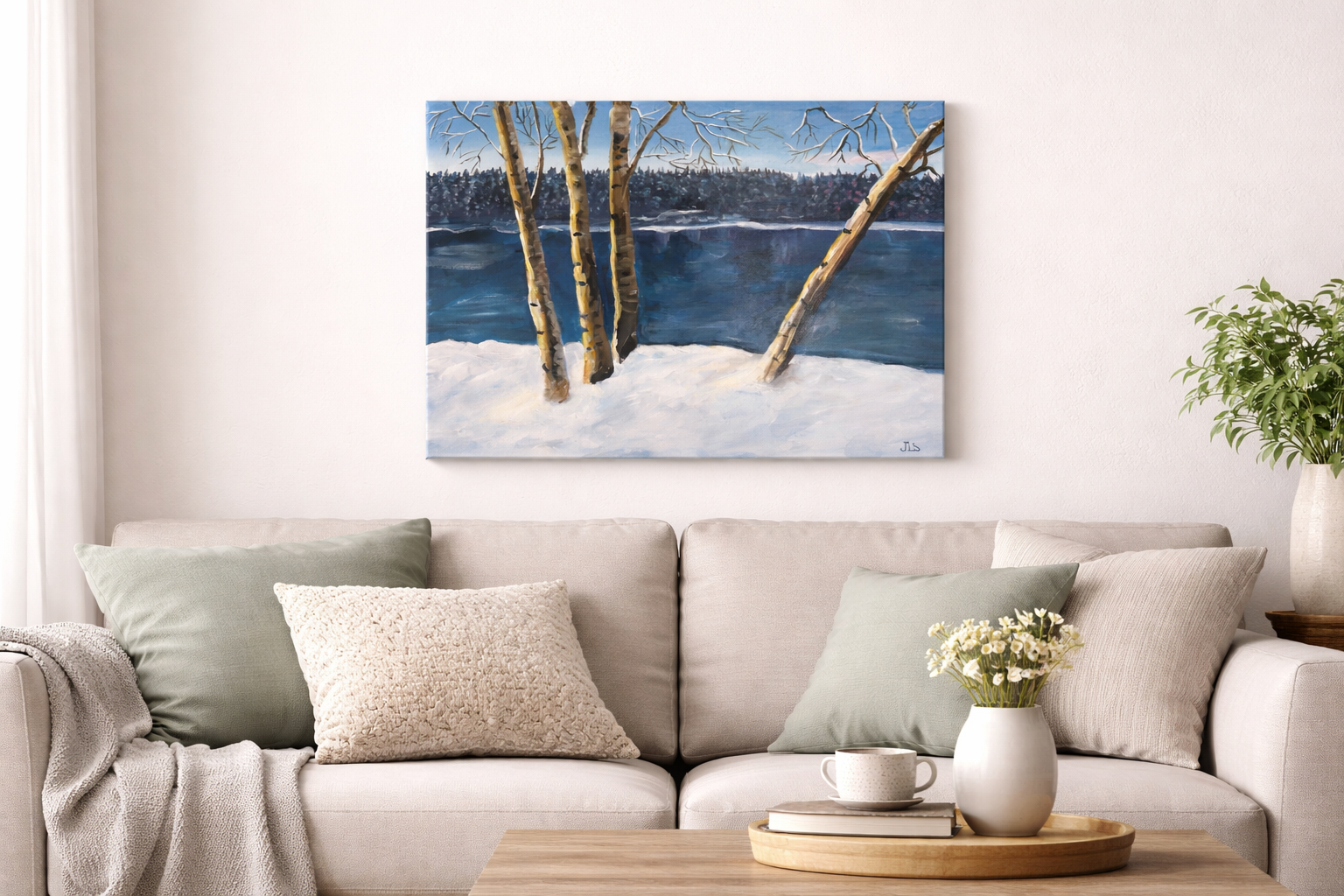 Snow Day: Birch Trees