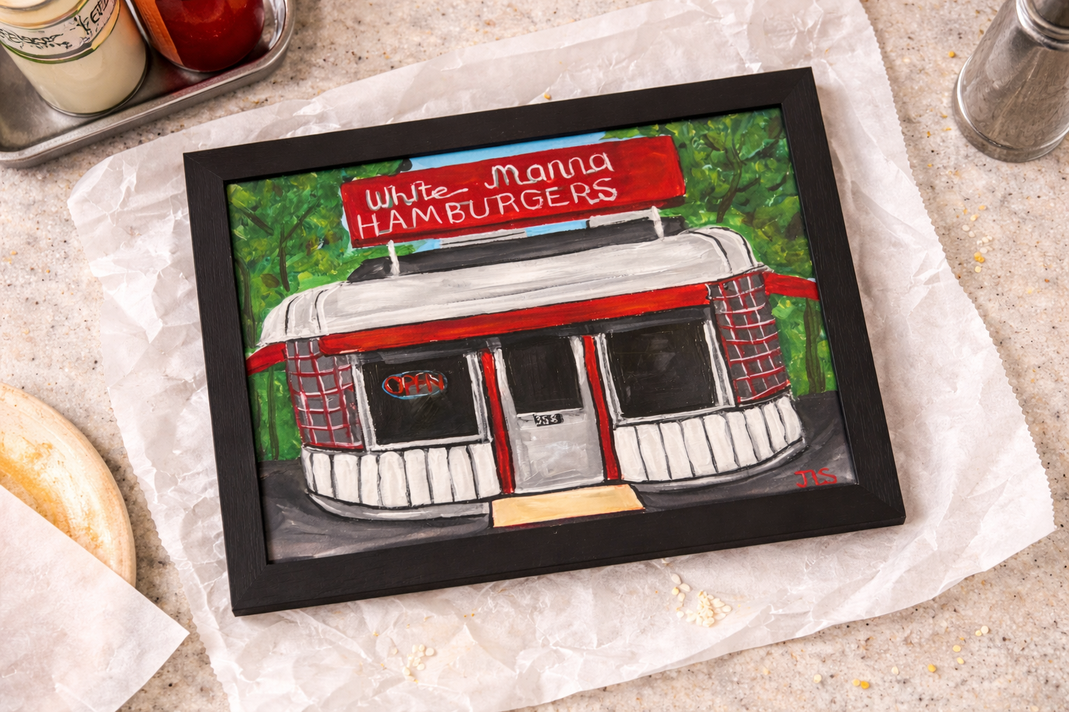 At the Jersey Burger Stand