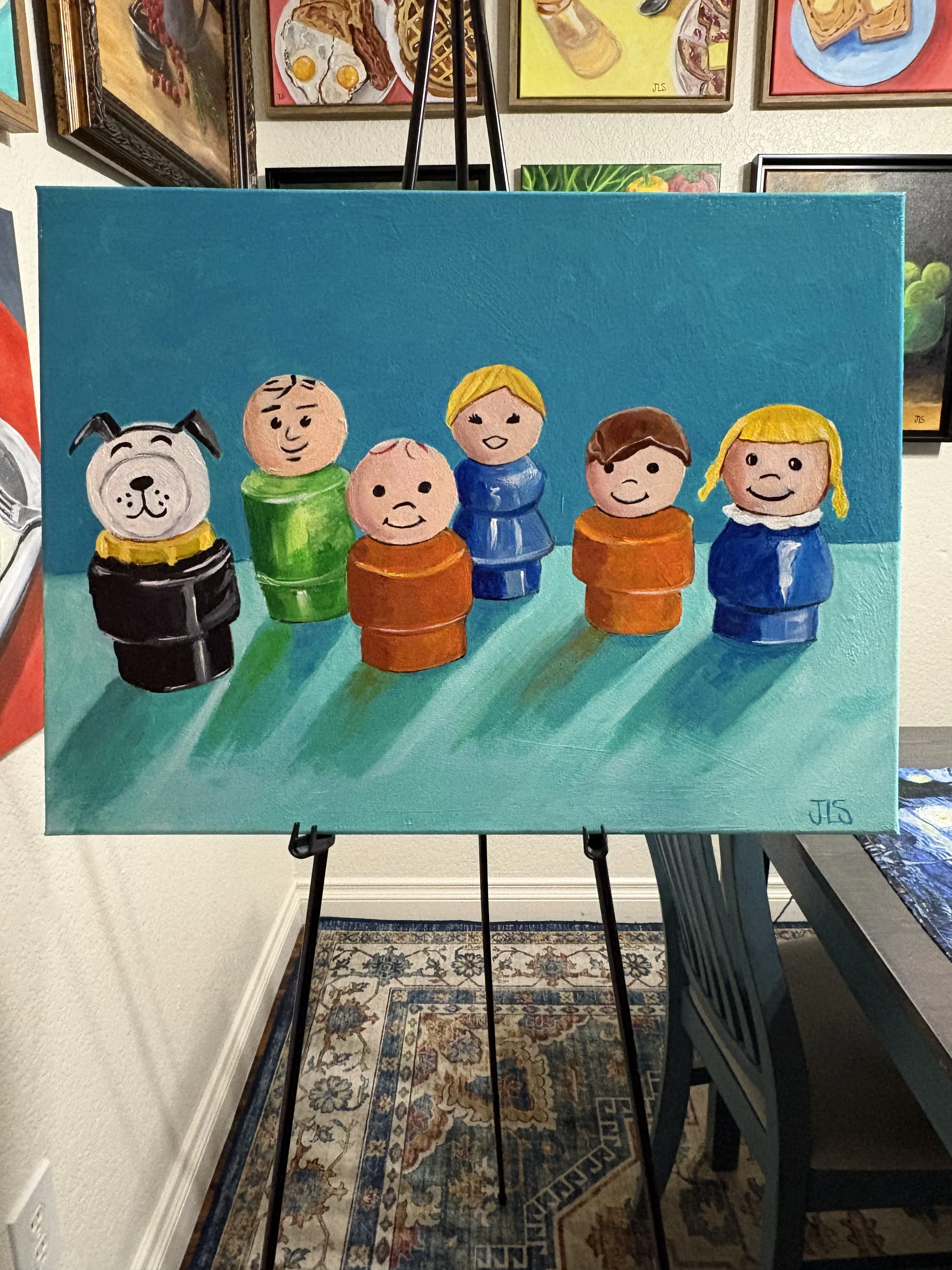 Fisher Price Little people Painting 18 x 24”  FREE SHIPPING