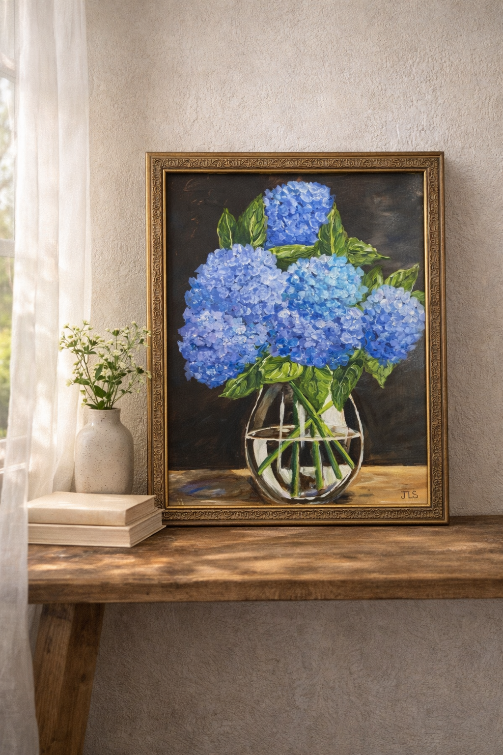 Quiet Blue Hydrangeas