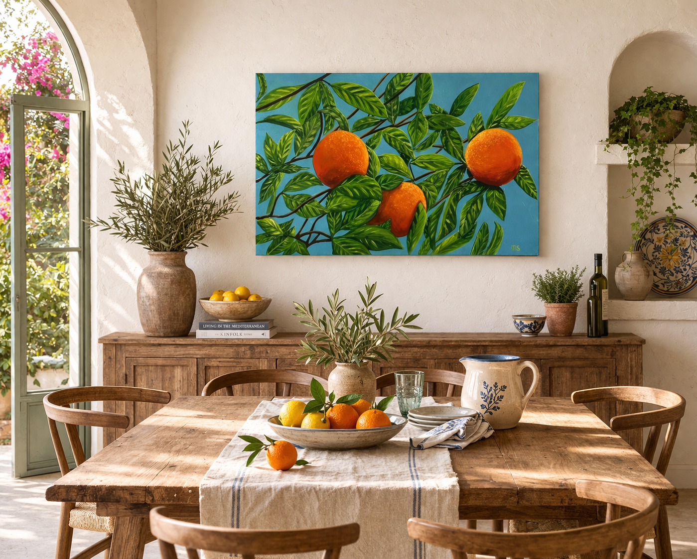 Sunlit Serenity; Orange Tree