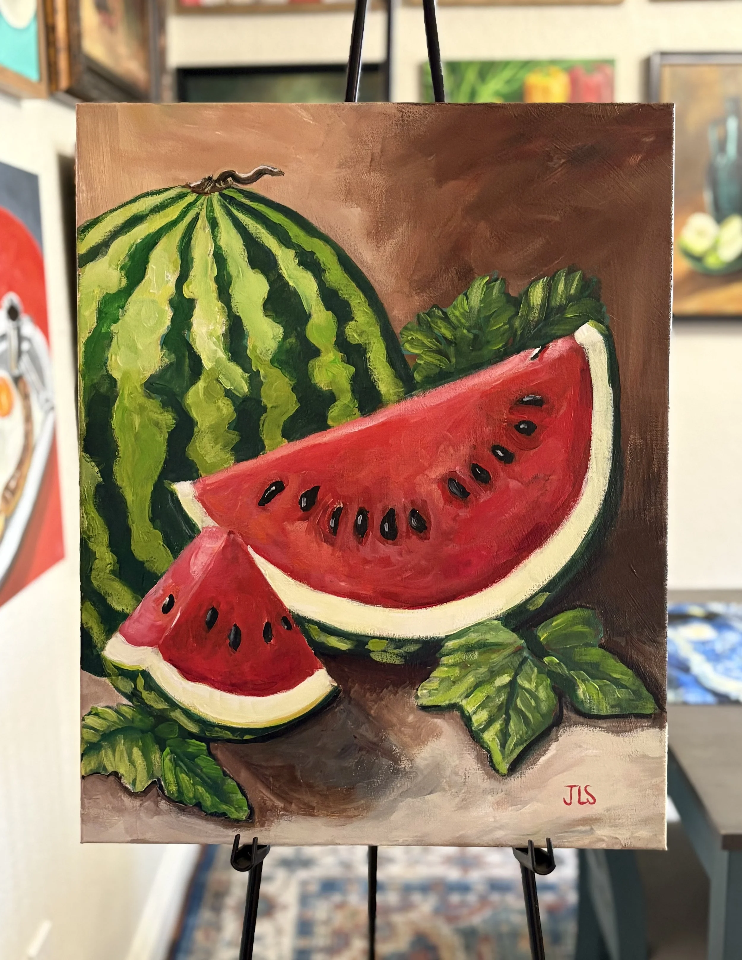 Watermelon Painting 16” x 20” Still Life