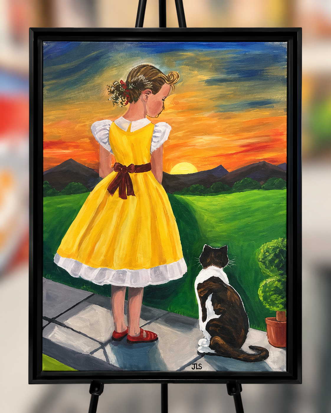 The Girl in the Yellow Dress 18 x 24”