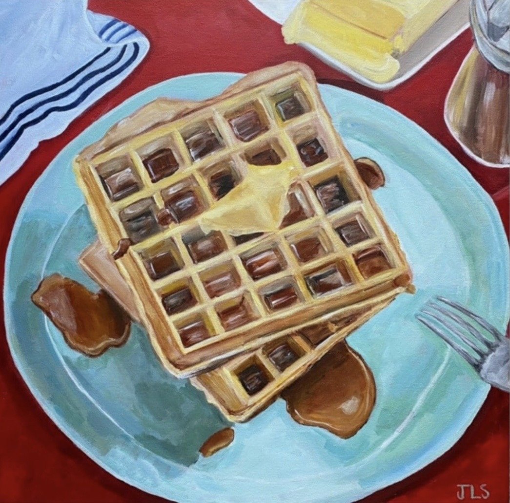 Retro diner waffles