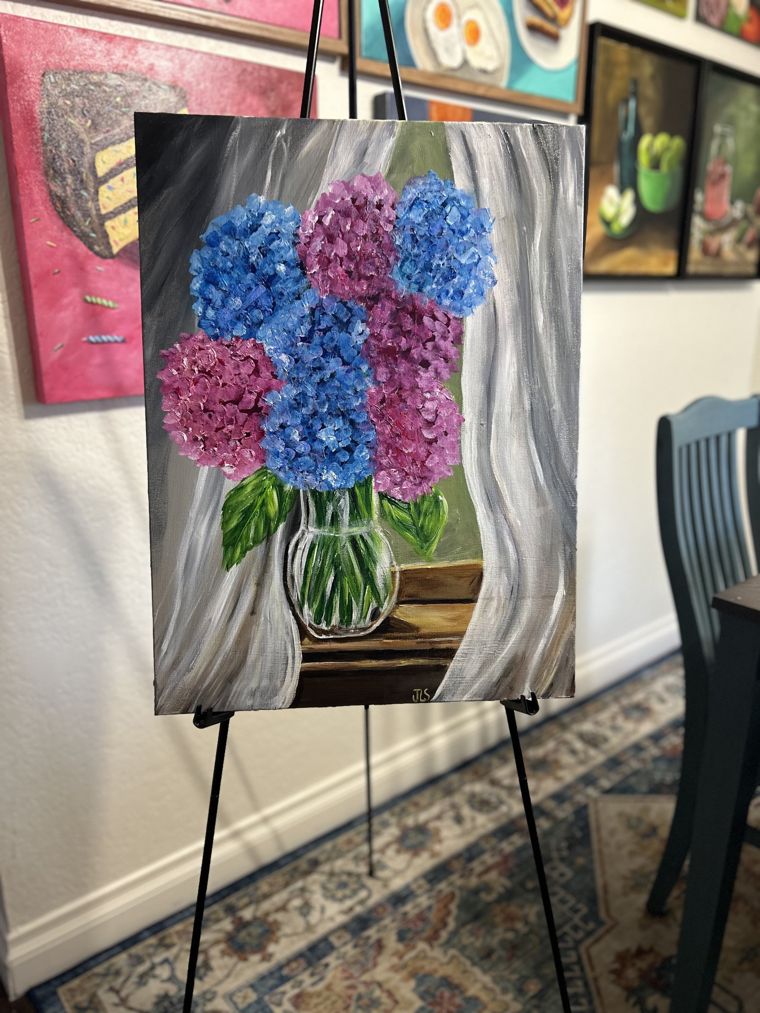 vibrant floral artwork