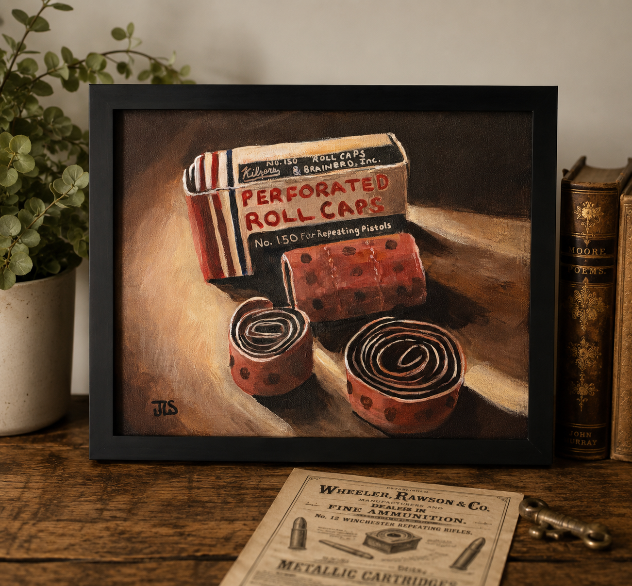 Roll Caps and Sidewalks Nostalgic Roll Caps Painting by Jane Sayers