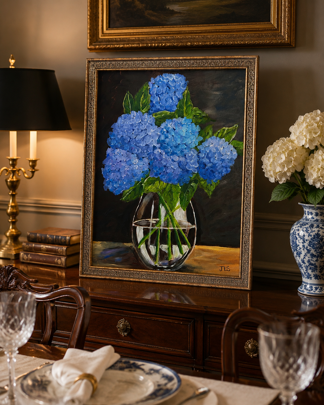 Quiet Blue Hydrangeas