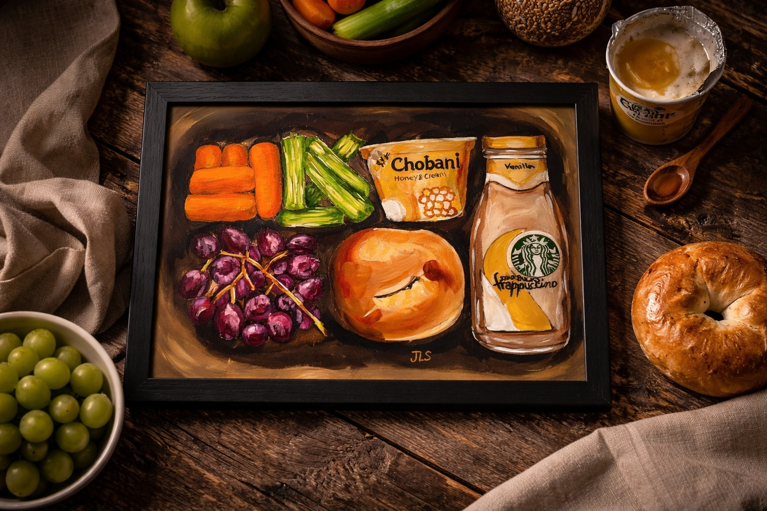 Lunchbox with Frappuccino