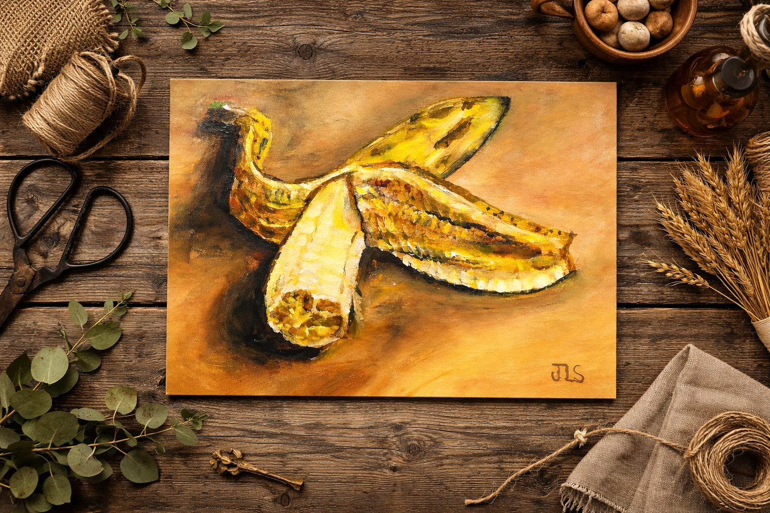 Peel & Light: Banana Still Life