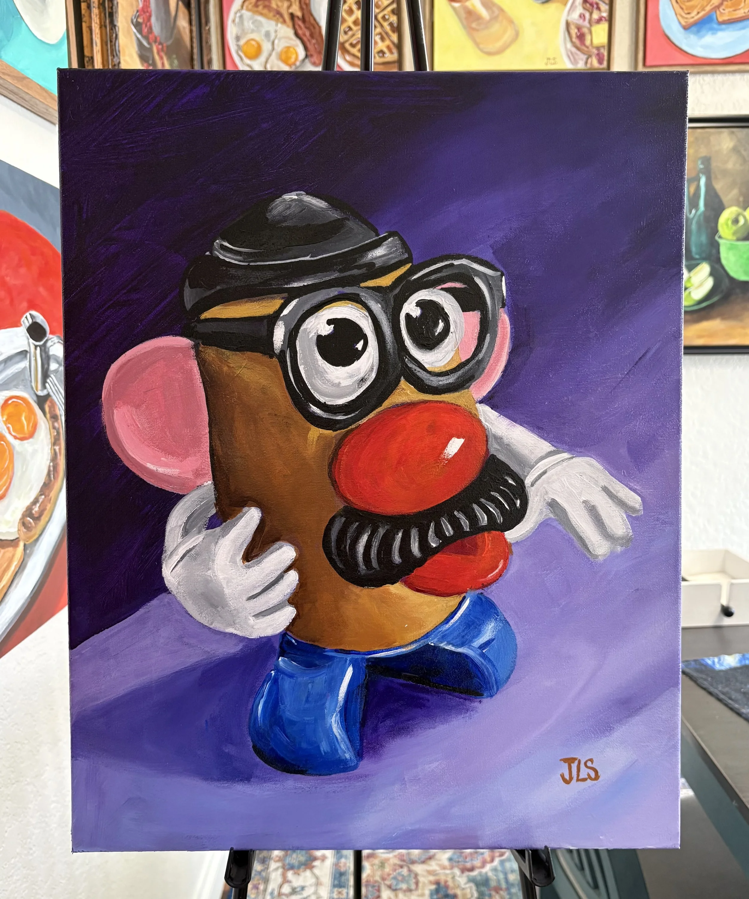 Mr Potato Head Painting 16 x 20” FREE SHIPPING