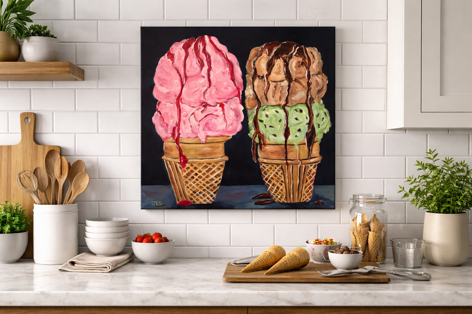 Two Cones, Summer Light