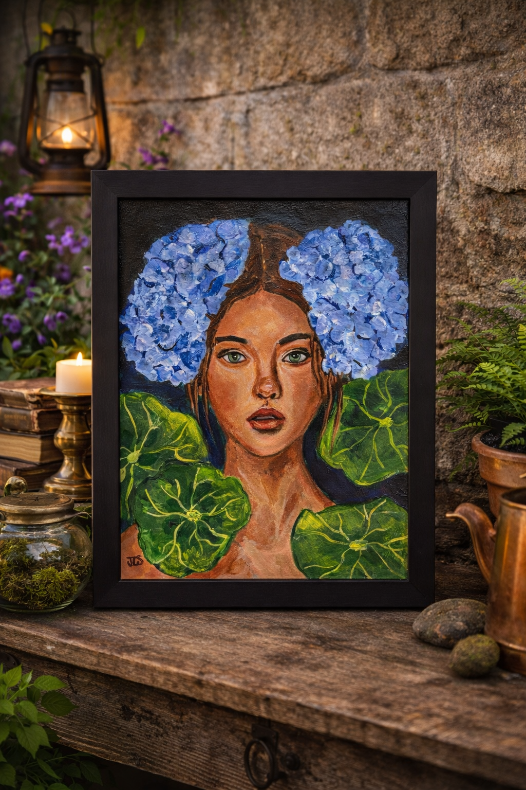 Among the Hydrangeas