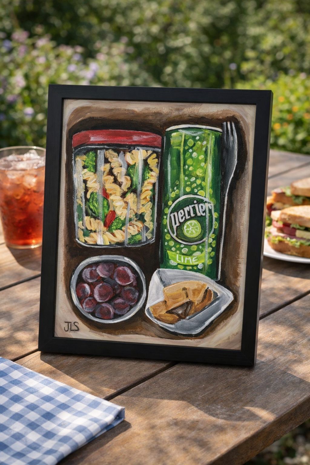 Lunch and Perrier Lime