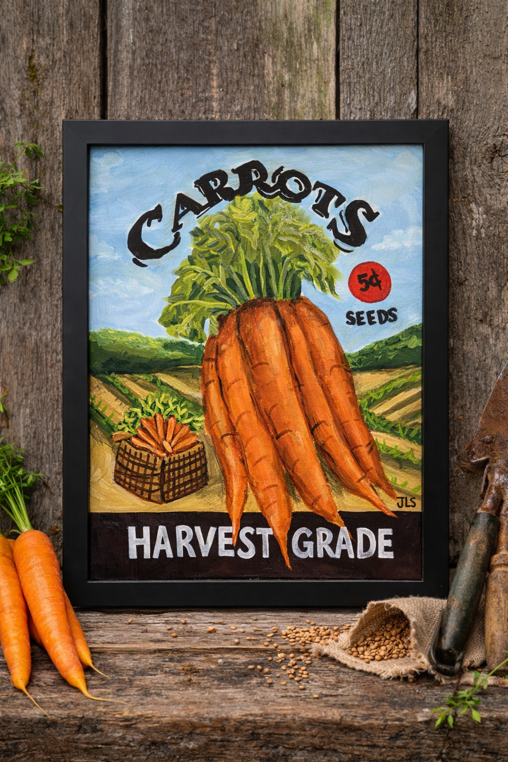 Vintage Carrot Seed Packet