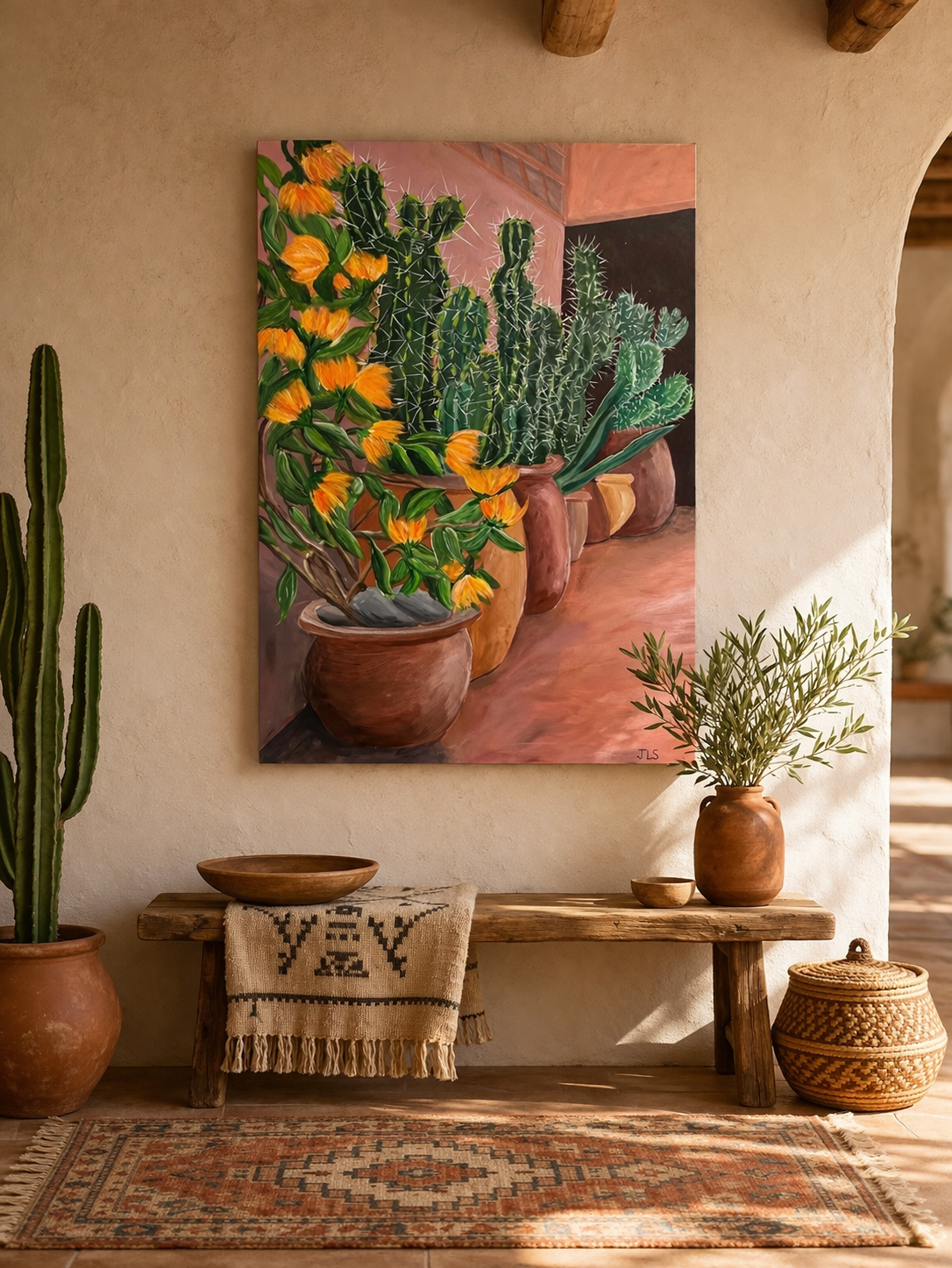 Pathway in Terracotta Bloom