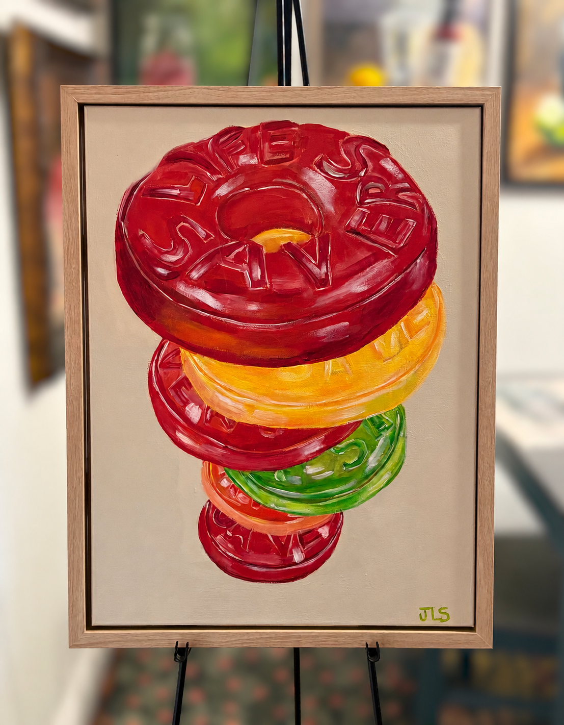 Sweet Stack, Life Savers 18 x 24”