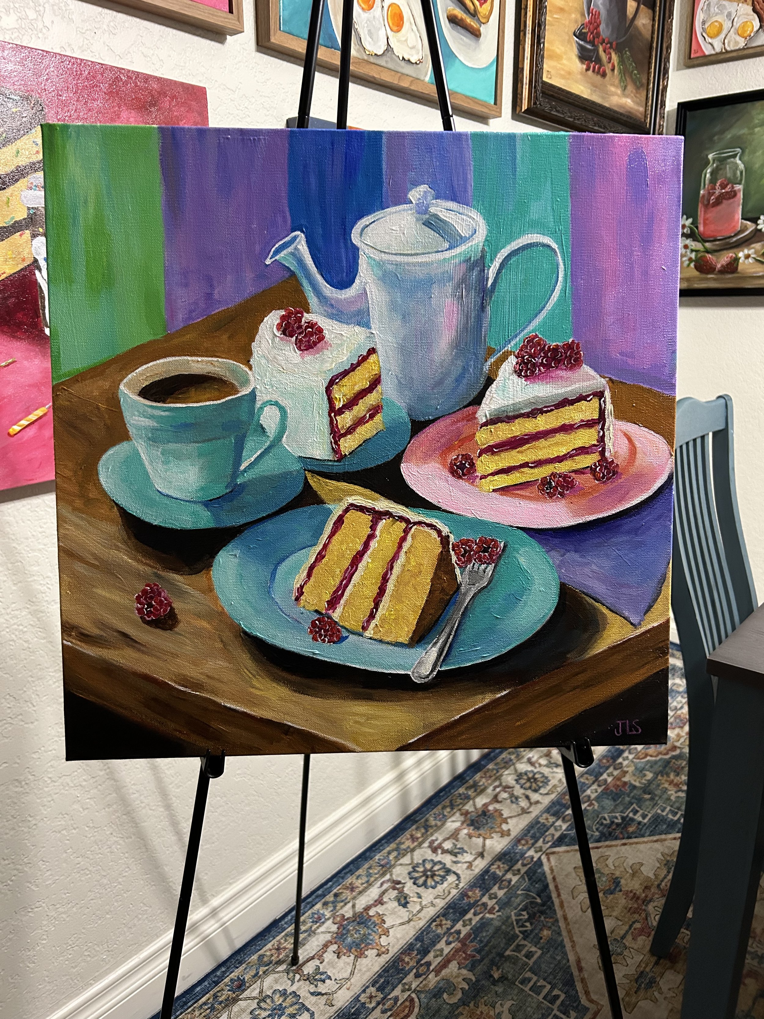 Tea party artwork still life