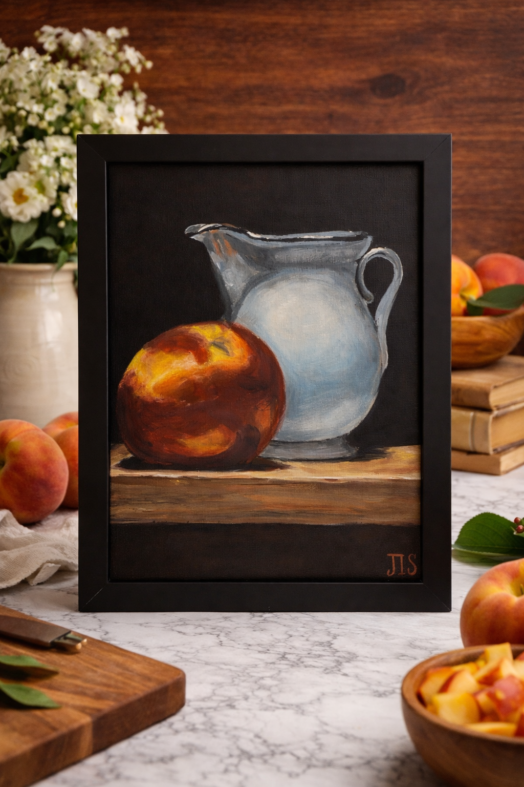 Warm Light on a Peach