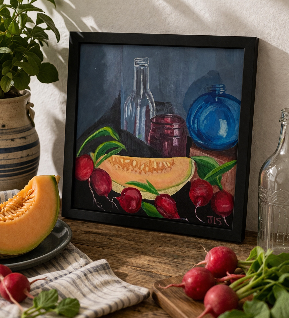 Glass Jars with Market Harvest