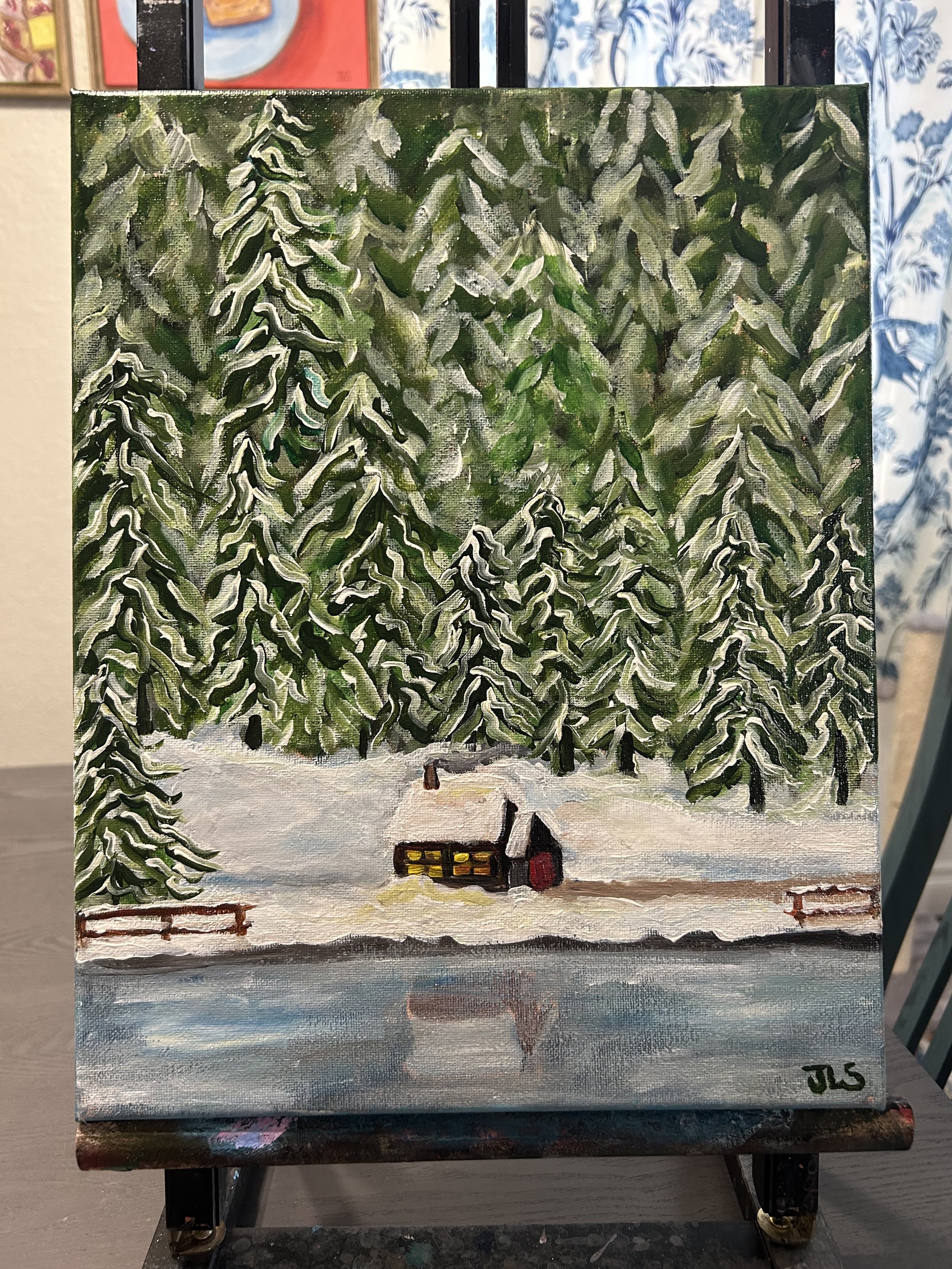 snowscape artwork home decor