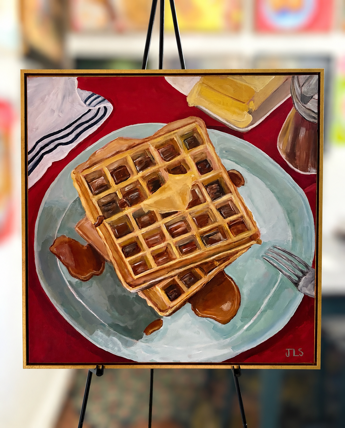 Waffles At the Diner 24 x 24”