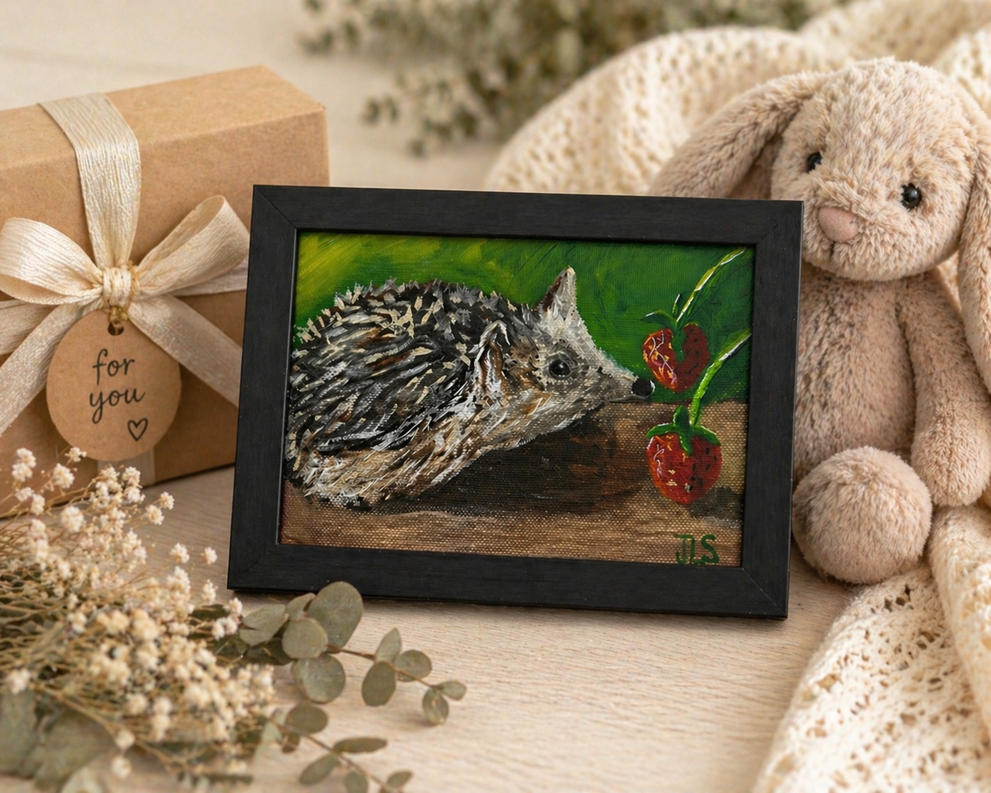 Hedgehog and Strawberries